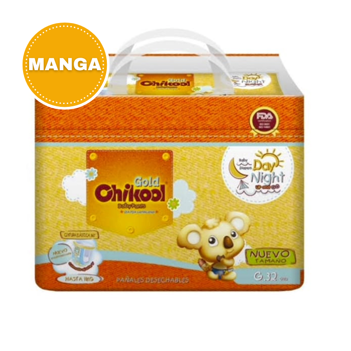 Manga 6 Paquetes Pants Gold Talla G 32 Un. Chikool