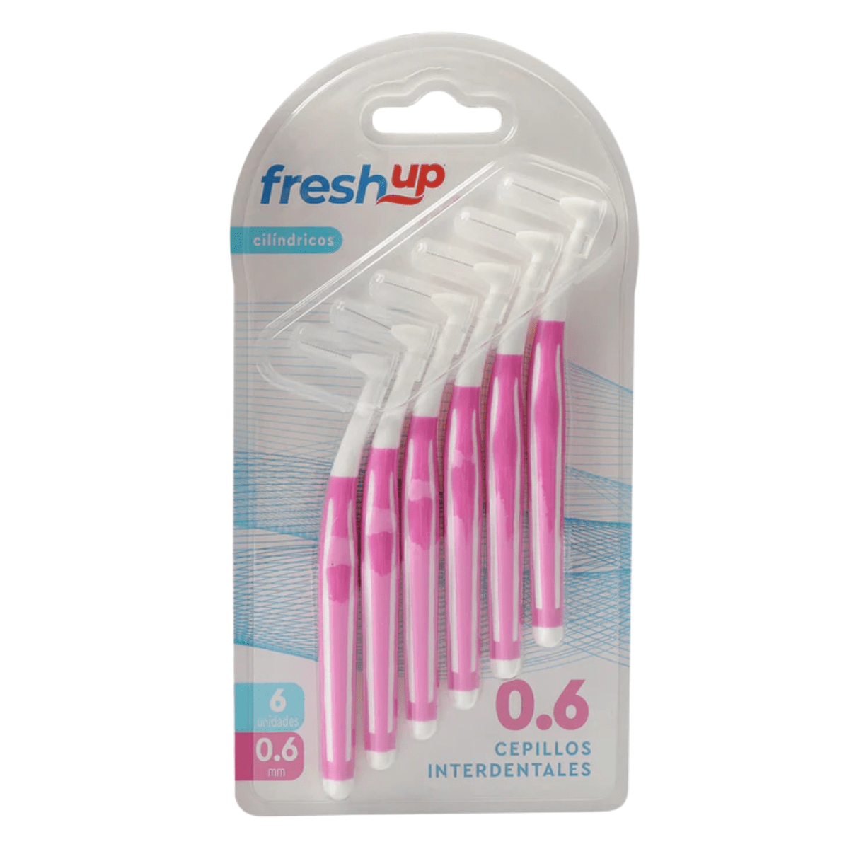 CEPILLO INTERDENTAL ANGULO  0.6mm  - BLISTER x 6 FRESH UP