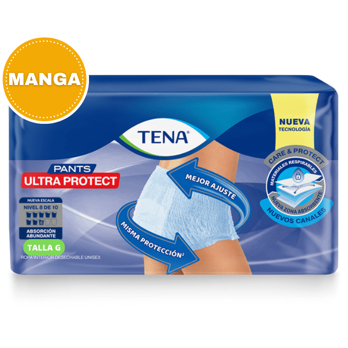 Manga 6 Paquetes Ultra Protect Talla G 16 Un. Tena