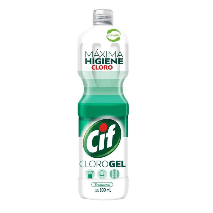 Cloro Gel Tradicional 800ml. Cif