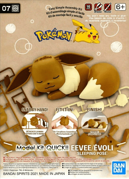 Pokémon Model Kit Quick!! 07 Eevee (Sleeping Pose)