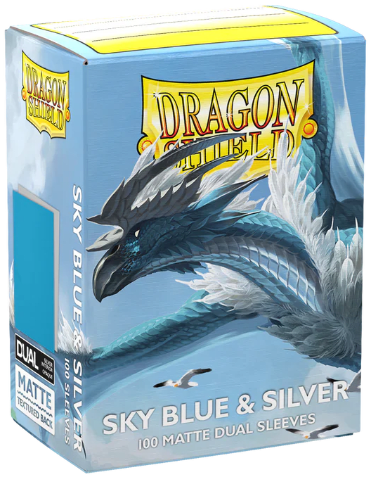 Dragon Shield - Protectores Standard Dual Matte Sky Blue & Silver