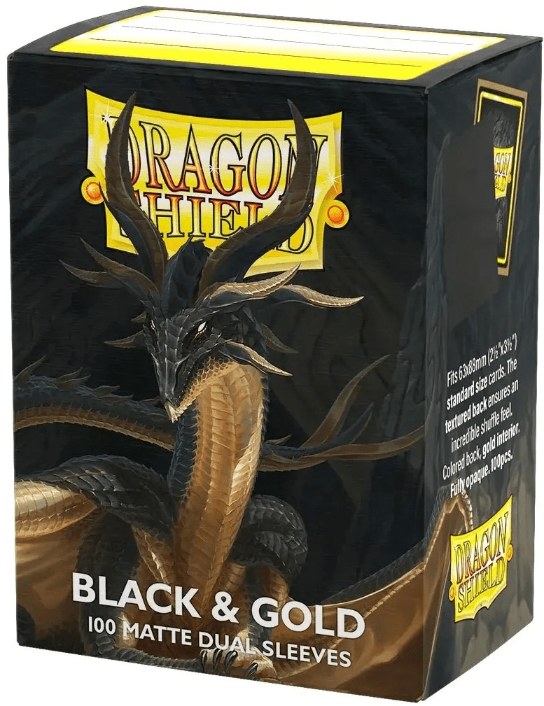 Dragon Shield - Protectores Standard Dual Matte Black & Gold