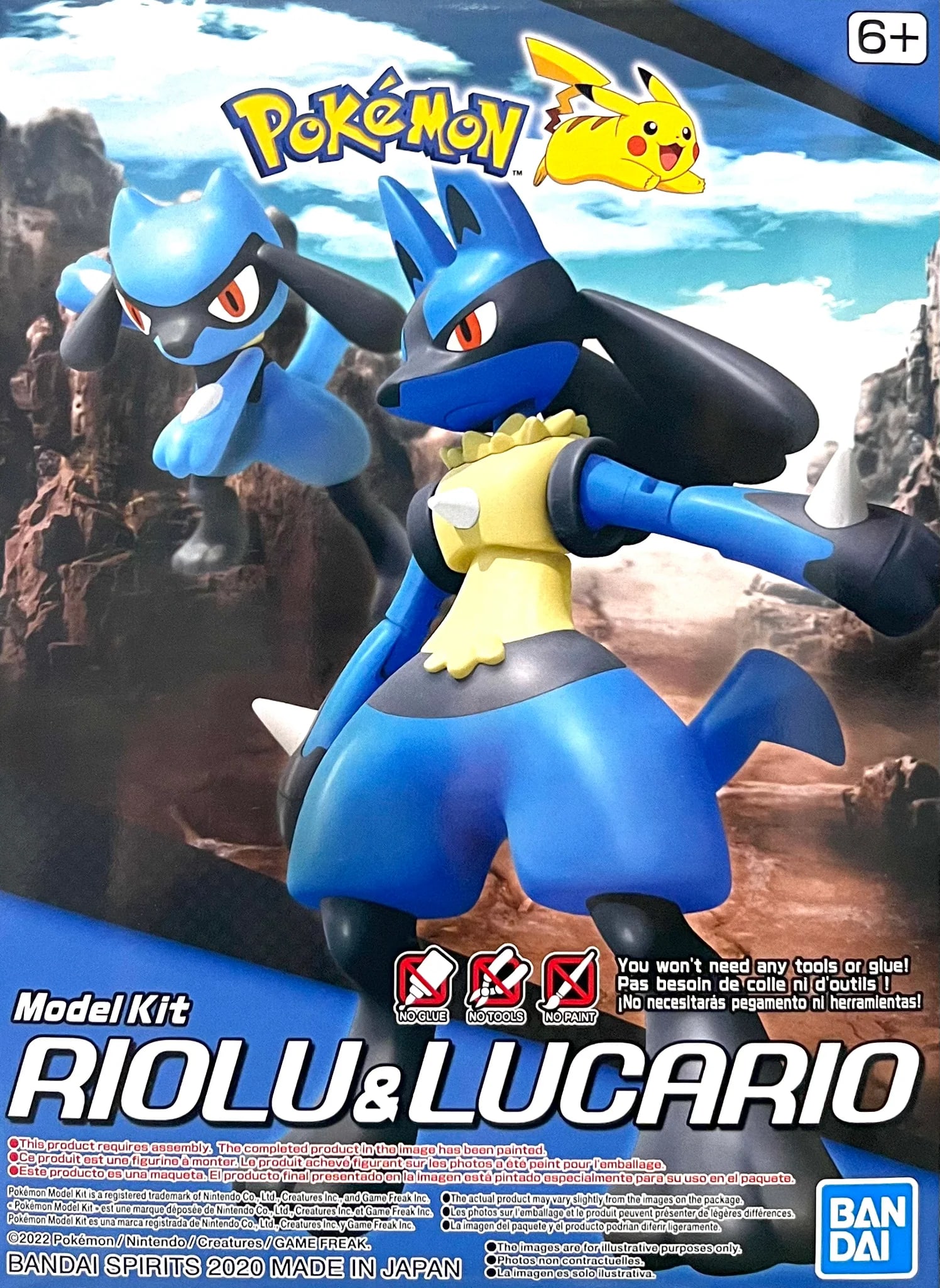 Pokémon  Model Kit Riolu & Lucario