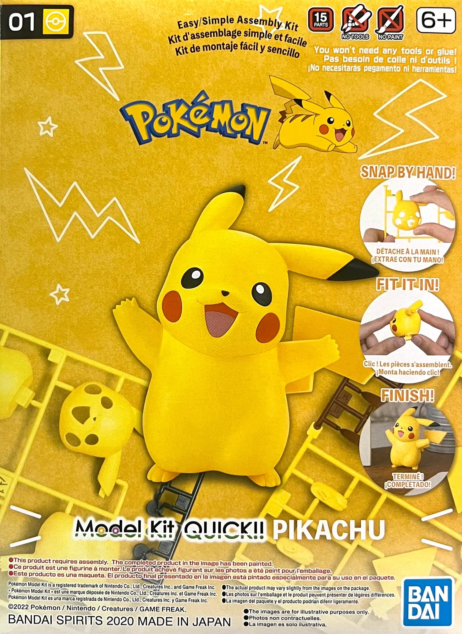 Pokémon Model Kit Quick!! 01 Pikachu