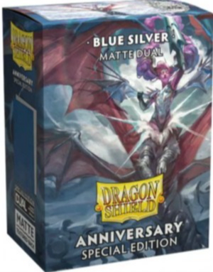 Dragon Shield - Protectores Standard Dual Matte Blue Silver (Anniversary)
