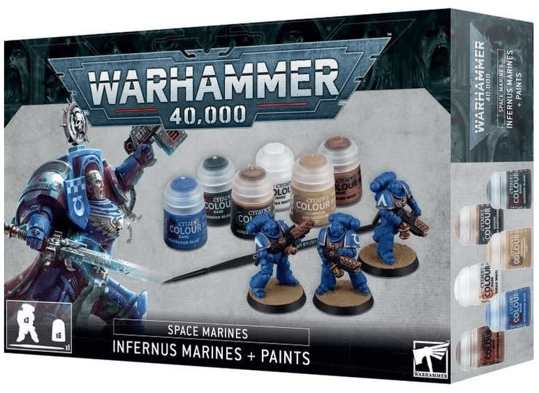 Space Marines - Infernus Marines + Paints Set
