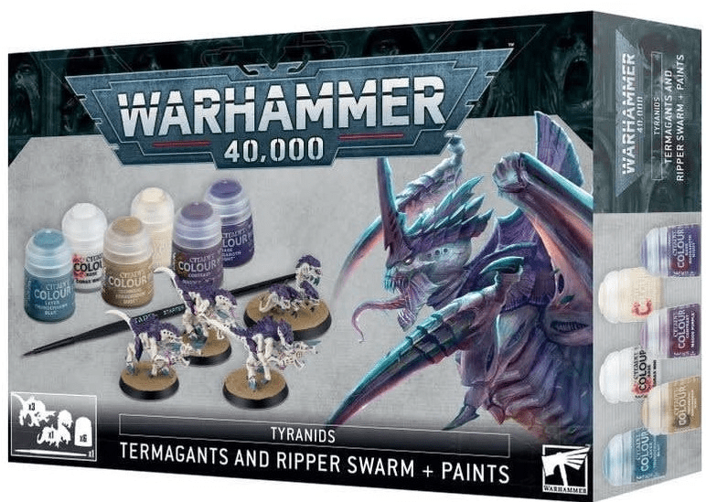 Tyranids: Termagants and Ripper Swarm + Paints Set