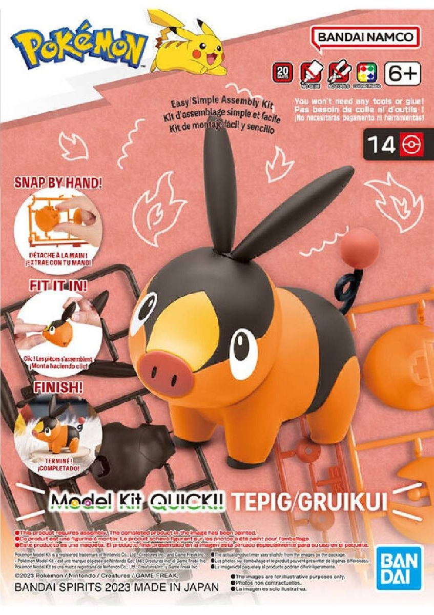 Pokémon Model Kit Quick!! 14 Tepig