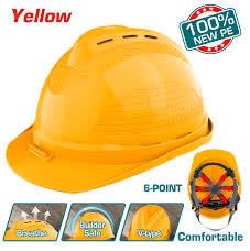 CASCO PROTECTOR DE SEGURIDAD AMARILLO