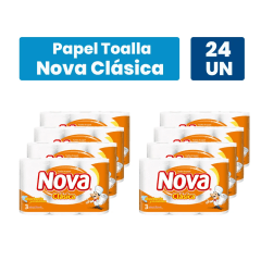 • Toalla Nova clasica doble hoja 12.5 mt x24