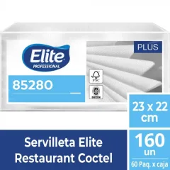 SERVILLETA ELITE COCTEL RESTAURANT 160 U. X 60 PAQUETES