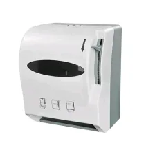 • Dispensador toalla jumbo con palanca lateral blanco
