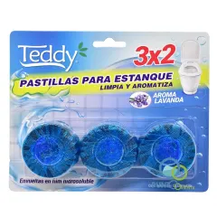 PASTILLAS ESTANQUE WC AZUL X3 TEDDY AROMA LAVANDA