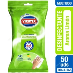 • Toalla desinfectante Virutex multiuso aroma limon 50 un