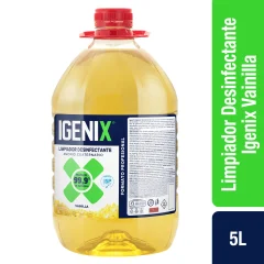LIMPIADOR IGENIX VIRGINIA CON AMONIO CUATERNARIO 5 LTS. VAINILLA