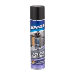 LIMPIADOR Y ABRILLANTADOR ACERO Y ALUMINIO BINNER 400 ML. AEROSOL