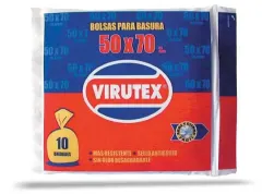 • Bolsa basura Virutex 50x70 x10 unidades