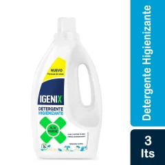 DETERGENTE ROPA HIGIENIZANTE IGENIX 3 LITROS AROMA FLORAL. PRECIO IVA INCLUIDO.