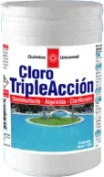 • Cloro para piscinas Quimica Universal triple accion 1 kg