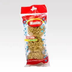 VIRUTILLA DORADA GRUESA DE OLLAS X3 UNIDADES MANLAC