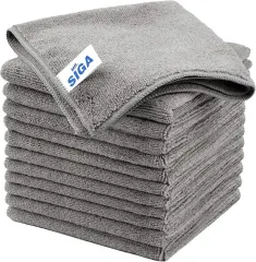 • Paño microfibra gris 50x50 cm x12 unidades
