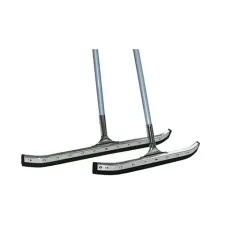 Secapiso acero curvo 75 cm. con mango de aluminio