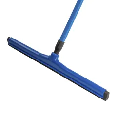 Secapiso plástico doble labio 55 cm. con mango de fibra de vidrio en el mismo color.