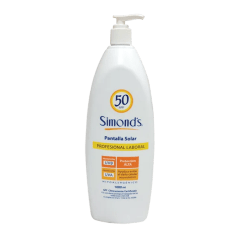 BLOQUEADOR SOLAR SIMONDS 1 LT.F50 C/DOSIFICADOR