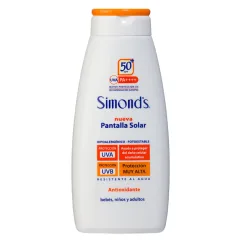 Bloqueador solar simonds F50 200 gr. Precio con IVA.