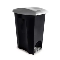 Basurero pedal 50 lt. Plasútil hecho en Brasil. Precio con IVA