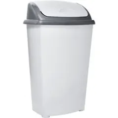 BASURERO TAPA VAIVEN 30 LT. COLOR GRIS. PRECIO CON IVA