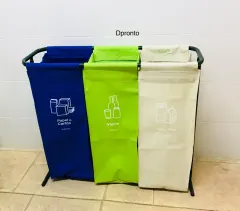 PUNTO DE RECICLAJE X 3 COMPARTIMENTOS