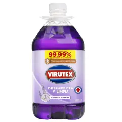 Limpiador líquido Virutex desinfectante lavanda 4lts. Precio con IVA.