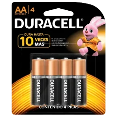 PILA DURACELL AA X4 UNIDADES