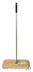 • Mopa seca deluxe 60 cm completa con mango de aluminio 1.4 mt