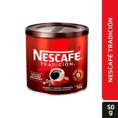 • Café Nescafé Tradición instantáneo en polvo  50 gr