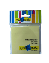 - Nota Adhesiva 76x76 100Hj. Amarilla.