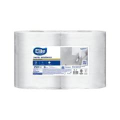 Papel Higiénico Elite Professional Doble Hoja 6 Un x 250 Mts. Precio con IVA.