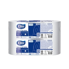 • Toalla jumbo Elite para dispensador 250 mt x2