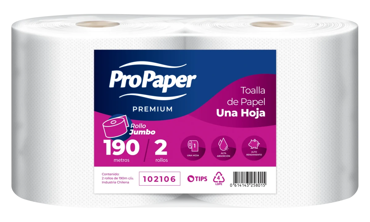 • Toalla jumbo ProPaper 190 mt x21