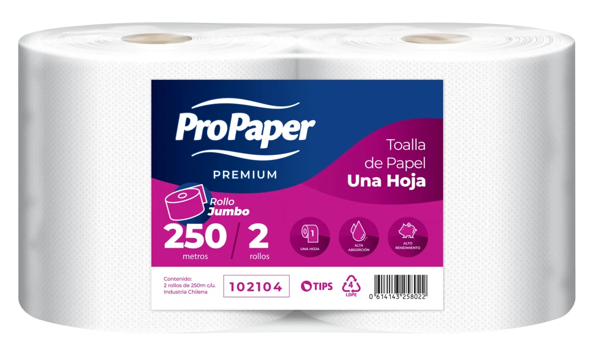 • Toalla jumbo ProPaper 250 mt x21