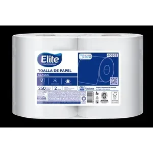 Toalla jumbo Elite para dispensador 250 mt. x2 rollos. Precio con IVA.1