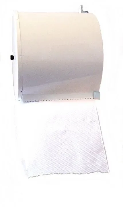 • Dispensador toalla jumbo metalico blanco1