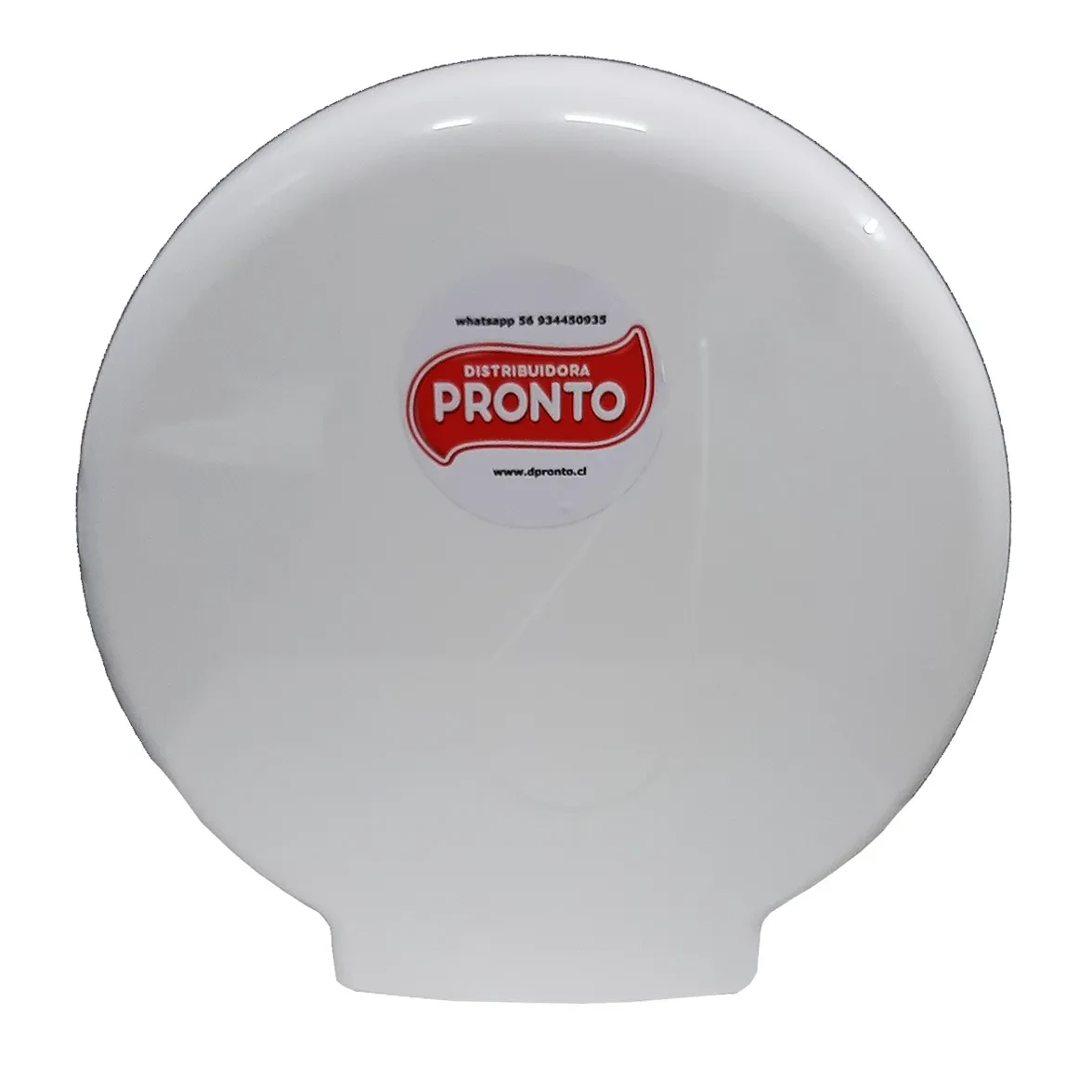 Dispensador papel higiénico jumbo acrílico blanco1