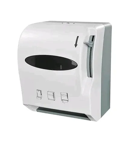 • Dispensador toalla jumbo con palanca lateral blanco1