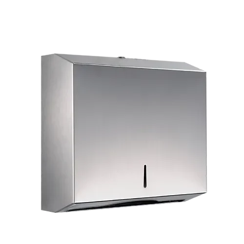 • Dispensador papel toalla interfoliada acero inoxidable con llave1