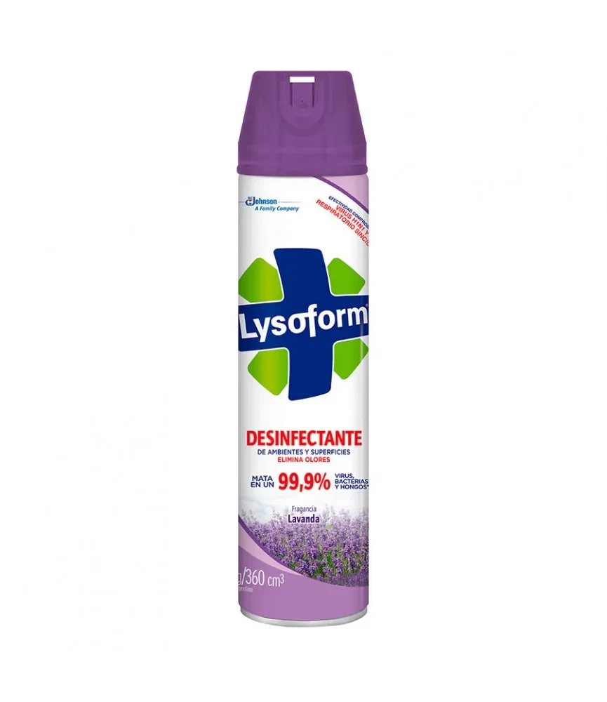 DESINFECTANTE LYSOFORM SPRAY 360 CC. AROMA LAVANDA1