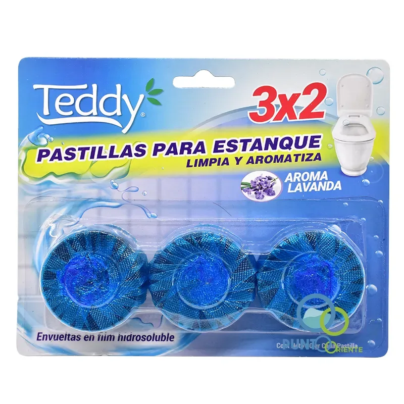 PASTILLAS ESTANQUE WC AZUL X3 TEDDY AROMA LAVANDA1