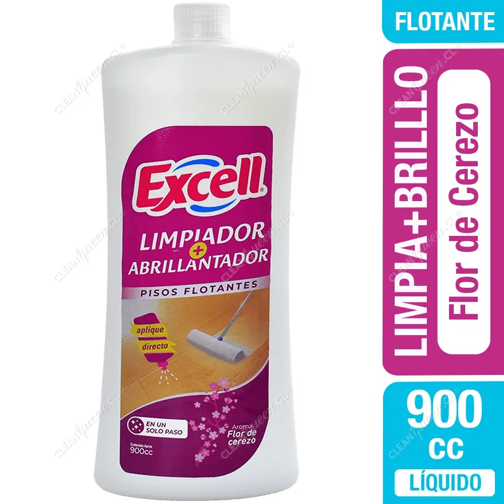 Limpiador+abrillantador piso flotante 2en1 Excell 900 cc. Precio con IVA.1